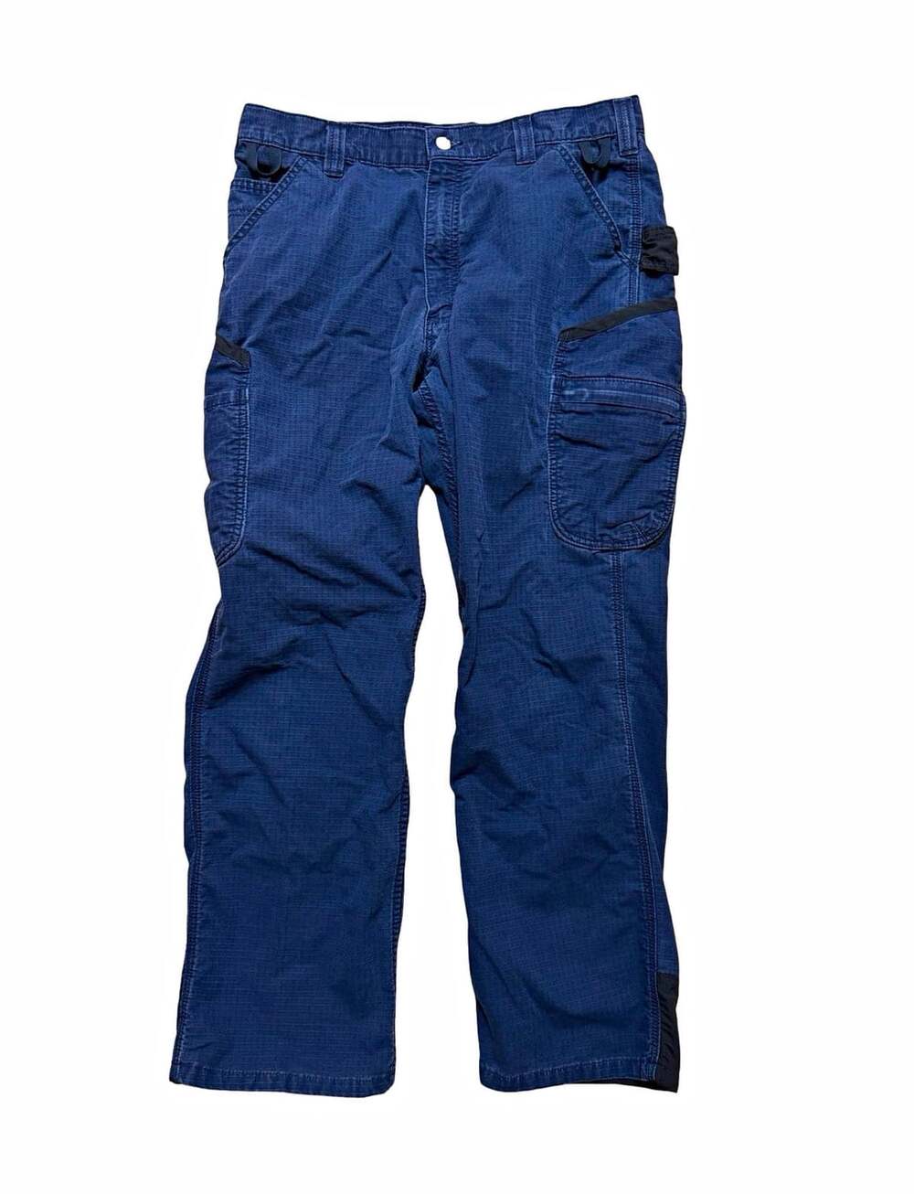 Carhartt Men’s 36x32 Navy Cargo Utility Work Pants Multi Pocket Ripstop
